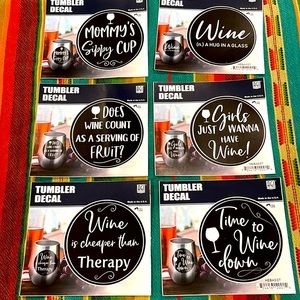 Set 6 - Wine 🍷 Decals